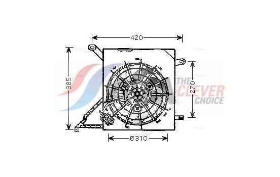 Fan, radiator OL7534 Ava Quality Cooling