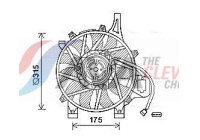 Fan, radiator OL7536 Ava Quality Cooling