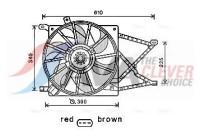 Fan, radiator OL7544 Ava Quality Cooling