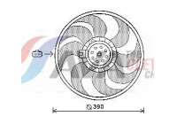 Fan, radiator OL7564 Ava Quality Cooling