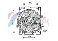 Fan, radiator OL7604 Ava Quality Cooling