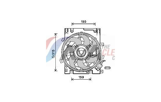 Fan, radiator OL7604 Ava Quality Cooling