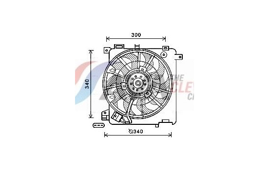 Fan, radiator OL7635 Ava Quality Cooling