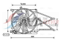 Fan, radiator OL7649 Ava Quality Cooling