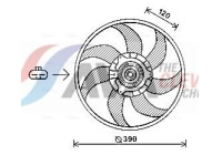 Fan, radiator OL7652 Ava Quality Cooling