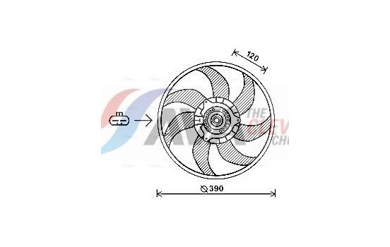 Fan, radiator OL7652 Ava Quality Cooling
