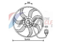 Fan, radiator OL7657 Ava Quality Cooling