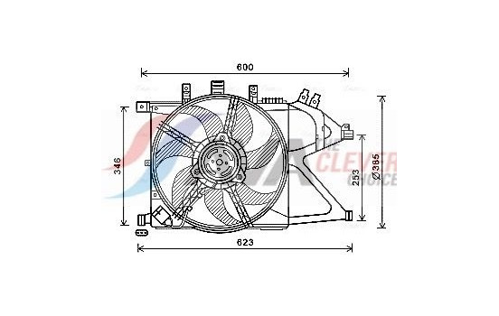 Fan, radiator OL7660 Ava Quality Cooling