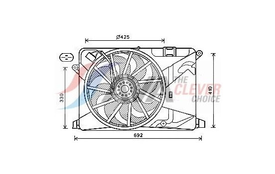 Fan, radiator OL7669 Ava Quality Cooling