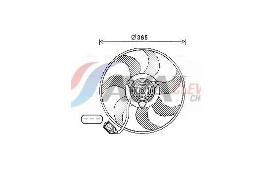 Fan, radiator OL7670 Ava Quality Cooling