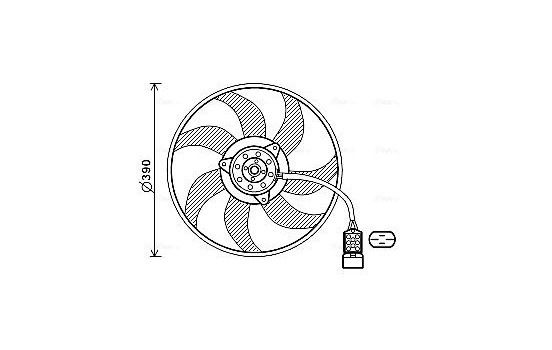 Fan, radiator OL7671 Ava Quality Cooling