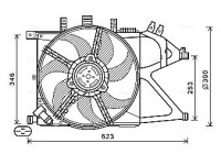 Fan, radiator OL7672 Ava Quality Cooling