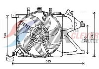 Fan, radiator OL7672 Ava Quality Cooling