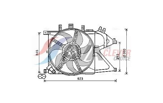 Fan, radiator OL7672 Ava Quality Cooling