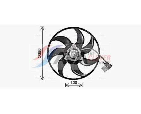 Fan, radiator OL7714 Ava Quality Cooling, Image 2