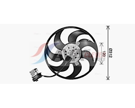 Fan, radiator OL7727 Ava Quality Cooling, Image 2