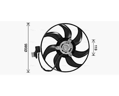 Fan, radiator OL7730 Ava Quality Cooling