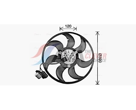 Fan, radiator OL7736 Ava Quality Cooling, Image 2