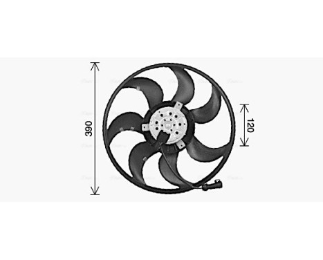 Fan, radiator OL7737 Ava Quality Cooling