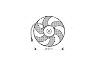 Fan, radiator PE7513 Ava Quality Cooling