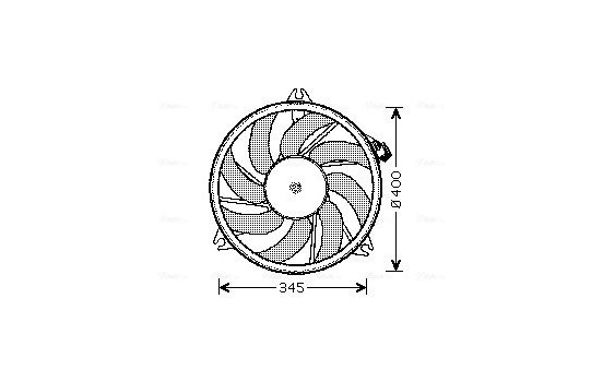 Fan, radiator PE7520 Ava Quality Cooling