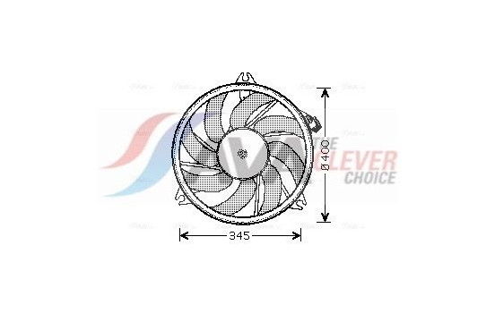 Fan, radiator PE7520 Ava Quality Cooling