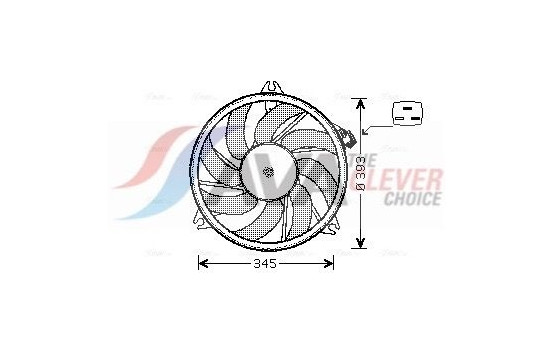 Fan, radiator PE7524 Ava Quality Cooling