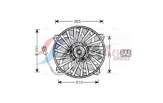 Fan, radiator PE7530 Ava Quality Cooling