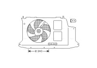 Fan, radiator PE7532 Ava Quality Cooling