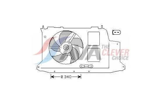 Fan, radiator PE7532 Ava Quality Cooling
