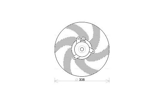 Fan, radiator PE7533 Ava Quality Cooling