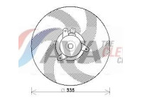 Fan, radiator PE7533 Ava Quality Cooling
