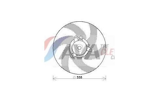 Fan, radiator PE7533 Ava Quality Cooling