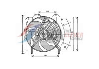 Fan, radiator PE7539 Ava Quality Cooling