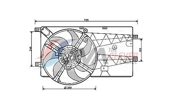 Fan, radiator PE7547 Ava Quality Cooling
