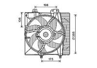 Fan, radiator PE7550 Ava Quality Cooling