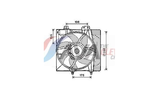 Fan, radiator PE7550 Ava Quality Cooling
