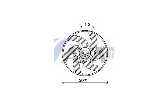 Fan, radiator PE7552 Ava Quality Cooling