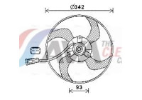 Fan, radiator PE7557 Ava Quality Cooling