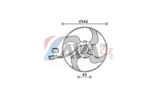 Fan, radiator PE7557 Ava Quality Cooling