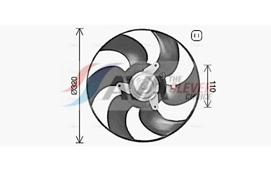 Fan, radiator PE7563 Ava Quality Cooling