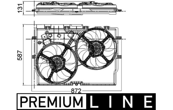 Fan, radiator PREMIUM LINE