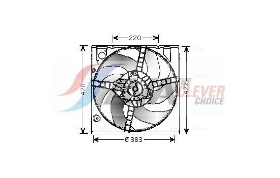 Fan, radiator RT7522 Ava Quality Cooling