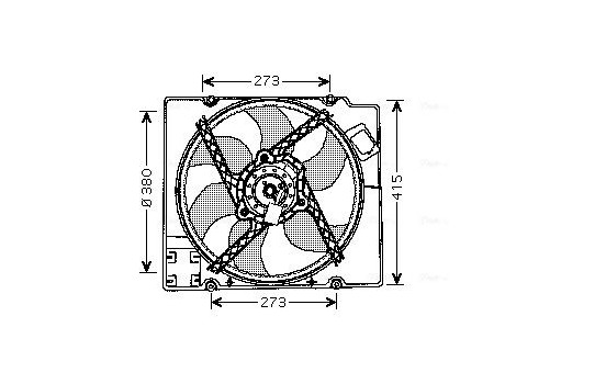 Fan, radiator RT7525 Ava Quality Cooling