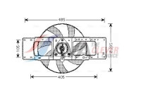 Fan, radiator RT7527 Ava Quality Cooling