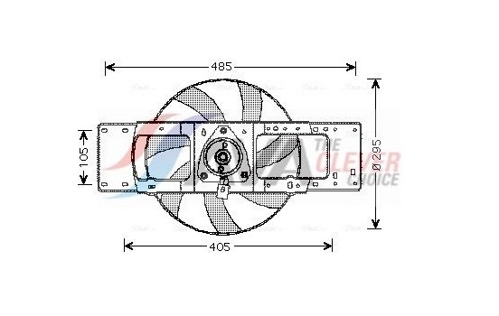 Fan, radiator RT7527 Ava Quality Cooling