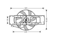 Fan, radiator RT7528 Ava Quality Cooling