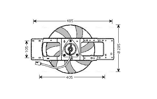 Fan, radiator RT7528 Ava Quality Cooling