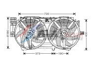 Fan, radiator RT7530 Ava Quality Cooling