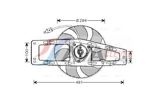 Fan, radiator RT7535 Ava Quality Cooling
